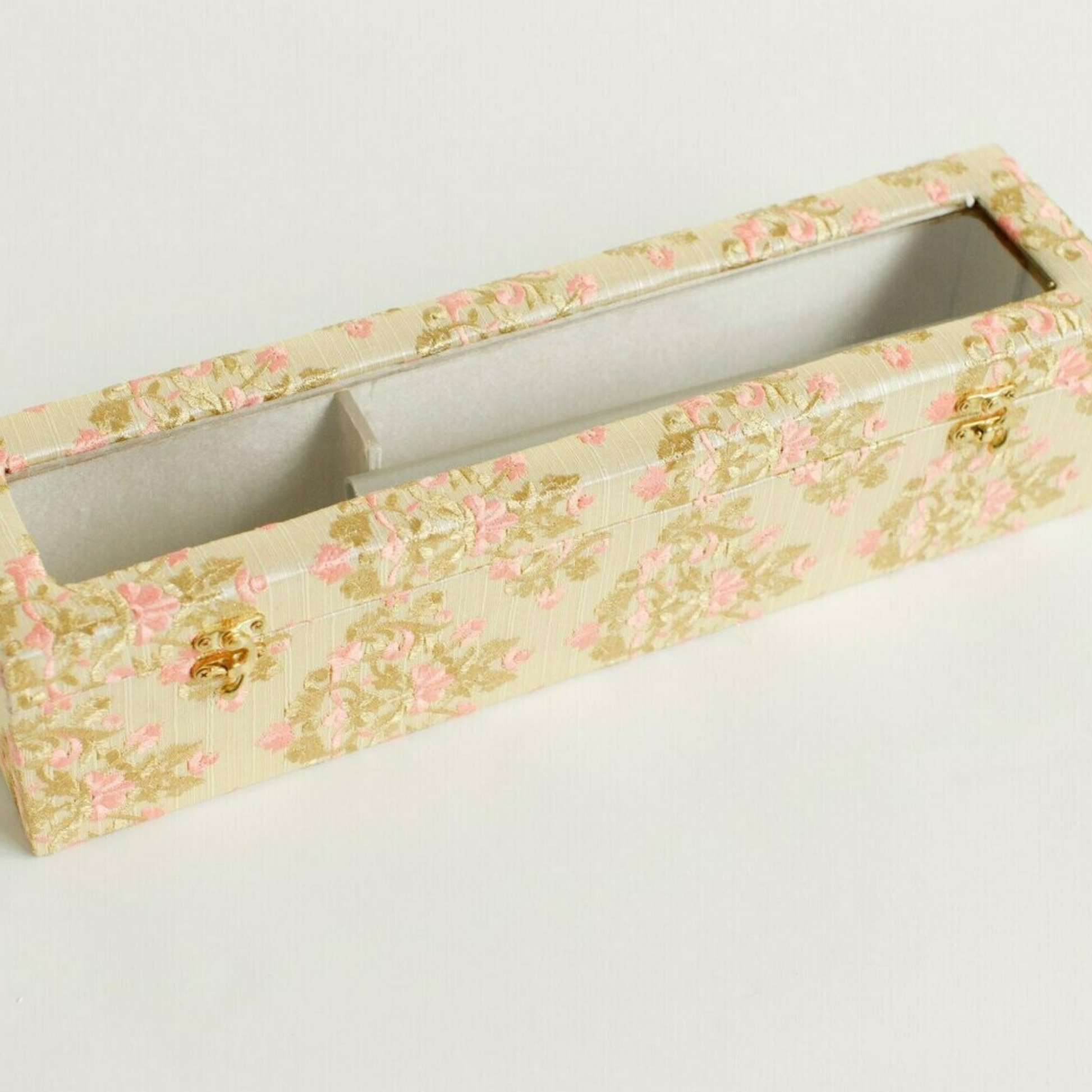 Anushka Cream & Baby Pink  Wedding Chura and khlera Box