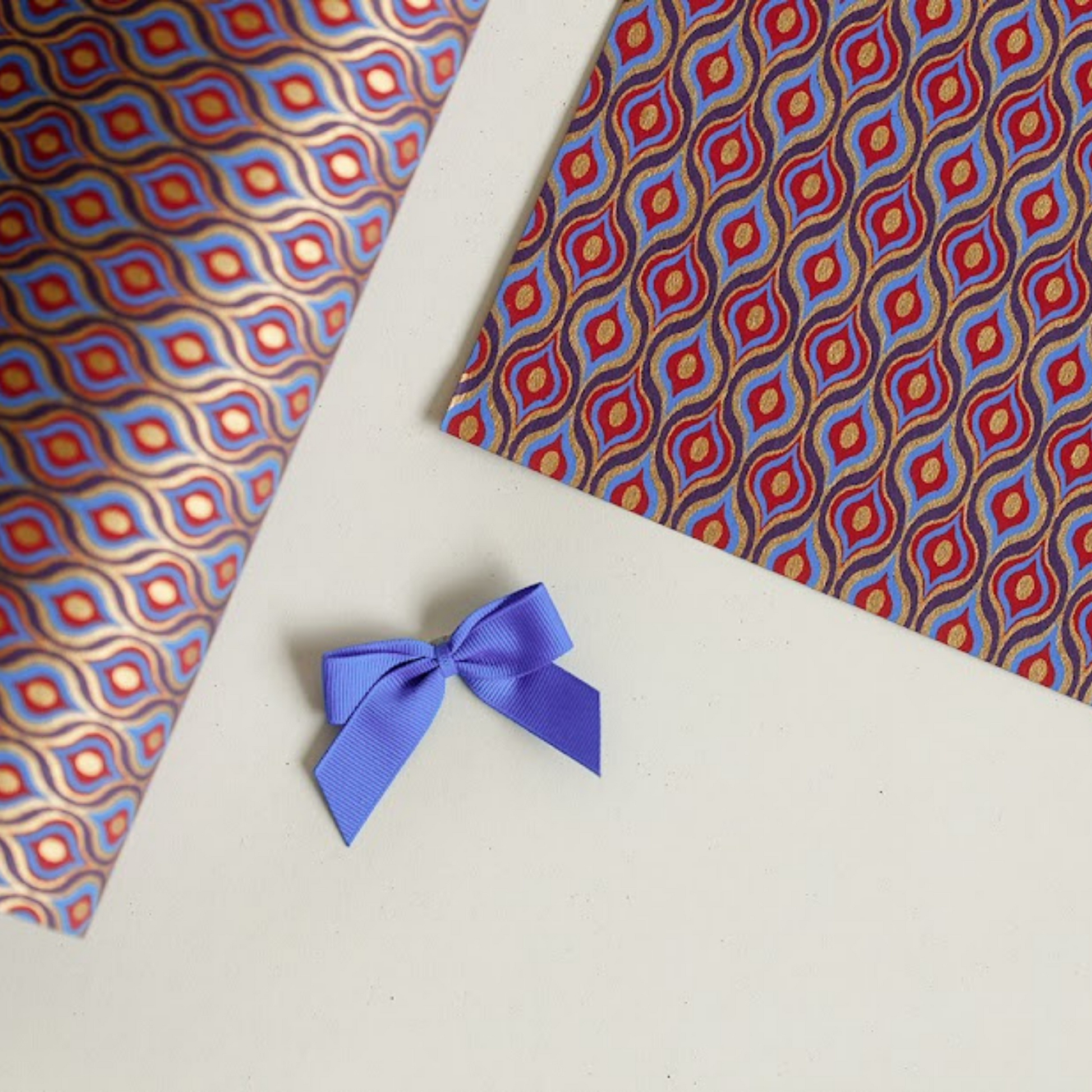 Purple Peacock Plume Gift Wrap