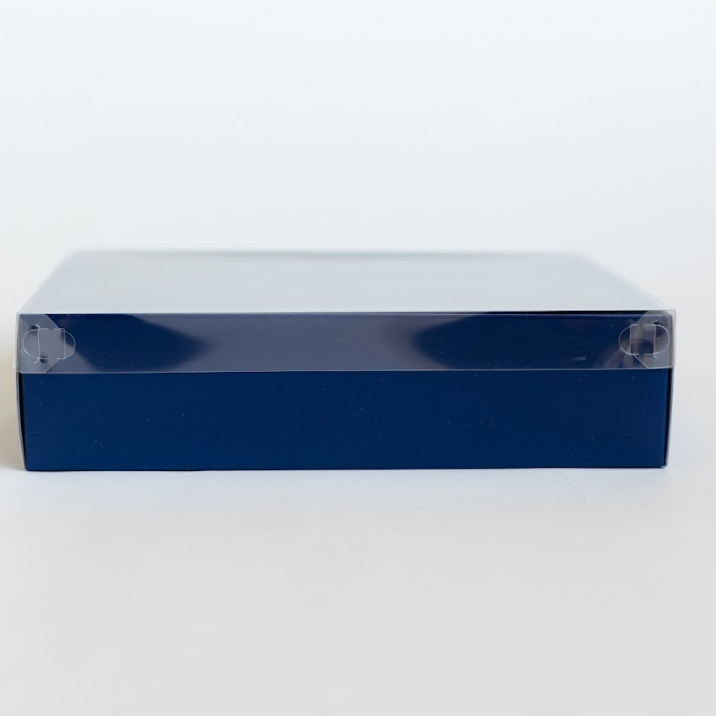 Navy Suit Packaging Clear Lid Box