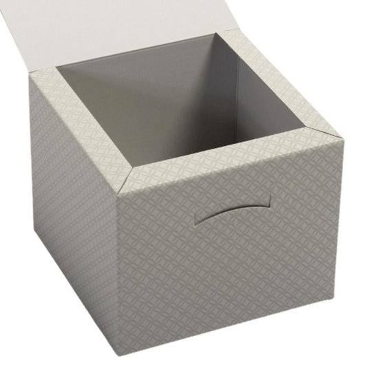Large Grey Cube Gift Box.  Size 30 x 30 x 24 cm