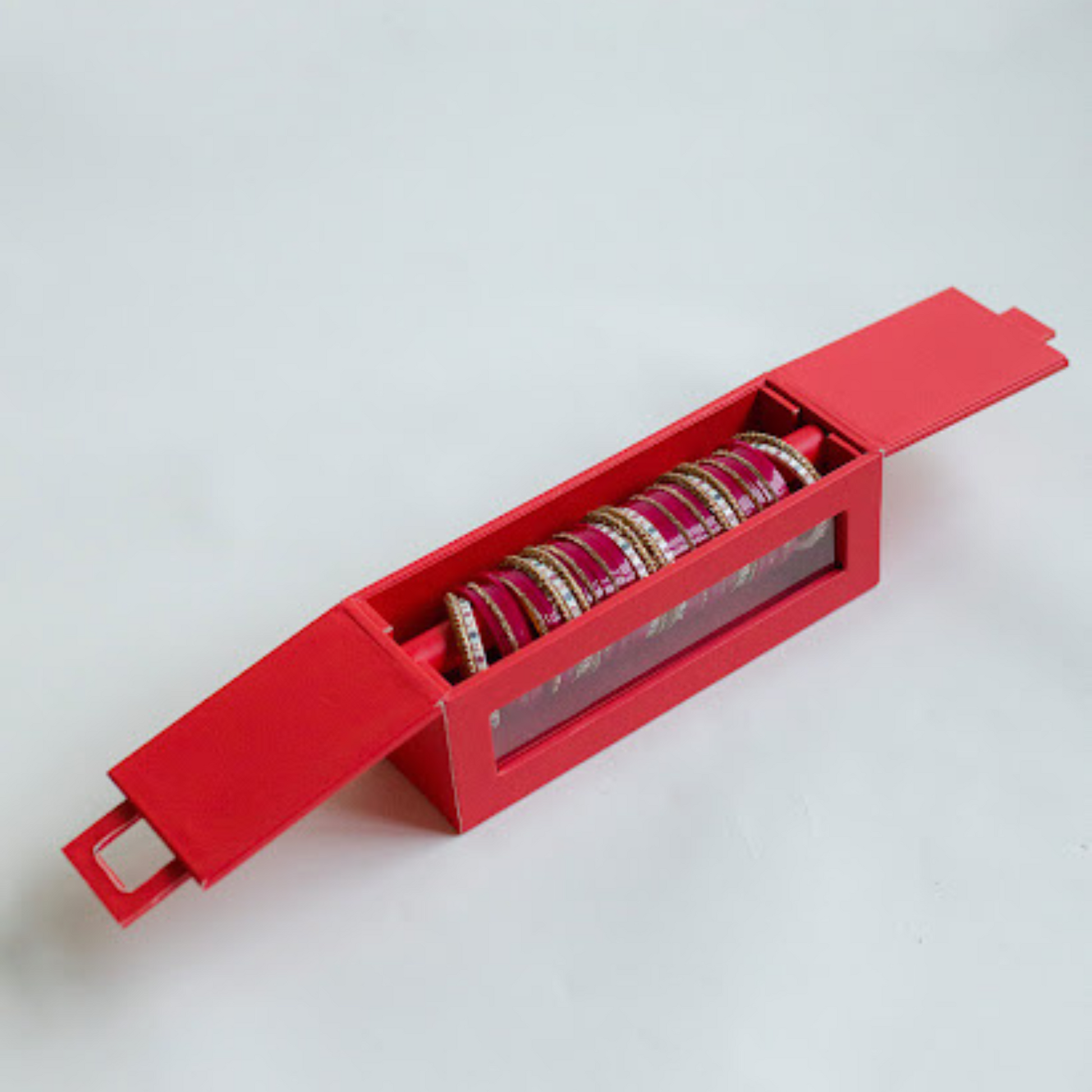 Red Wedding Chura Bangle Box.