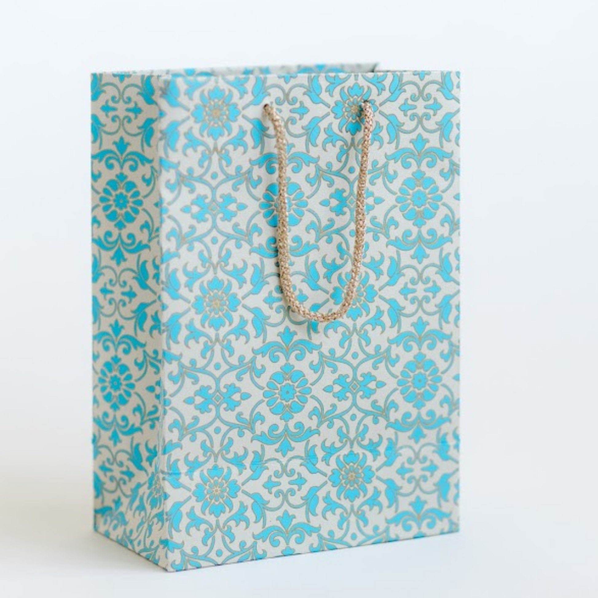 Floral Blue Small Gift Bag