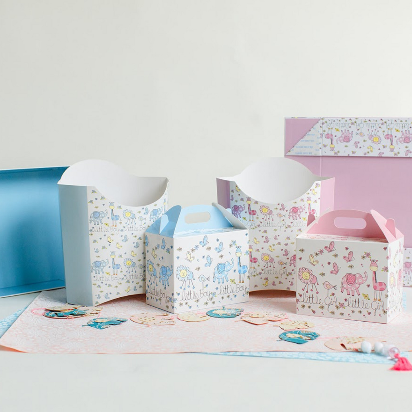 Little Girl Pink Bucket Gift Box