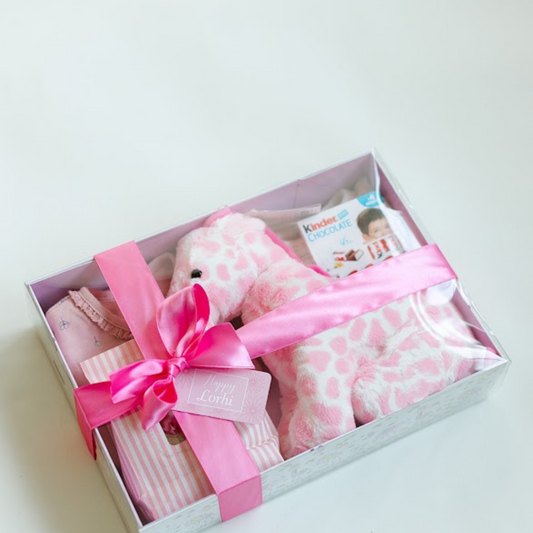 Little Girl Pink Clear Lid Tray Hampers