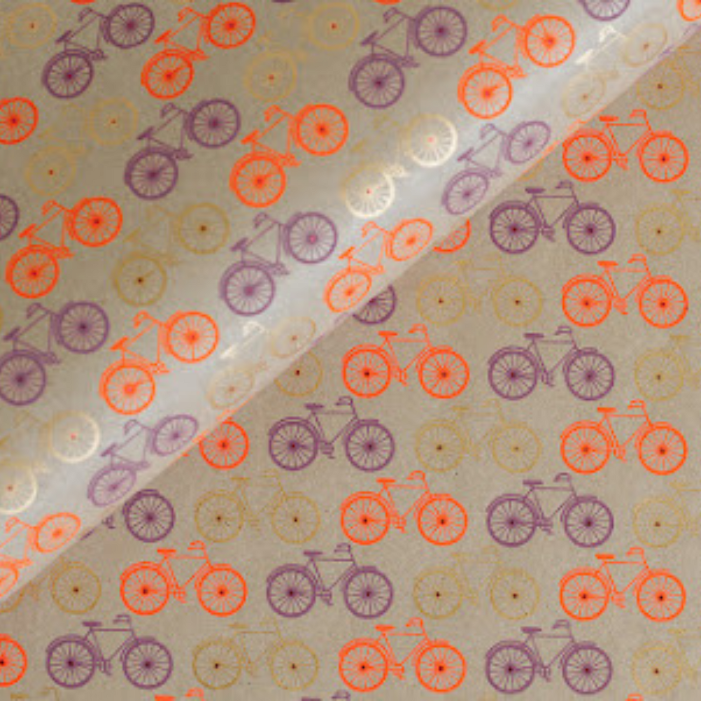 Orange, Purple, Gold Luxury Bike luxury Handmade Gift Wrap