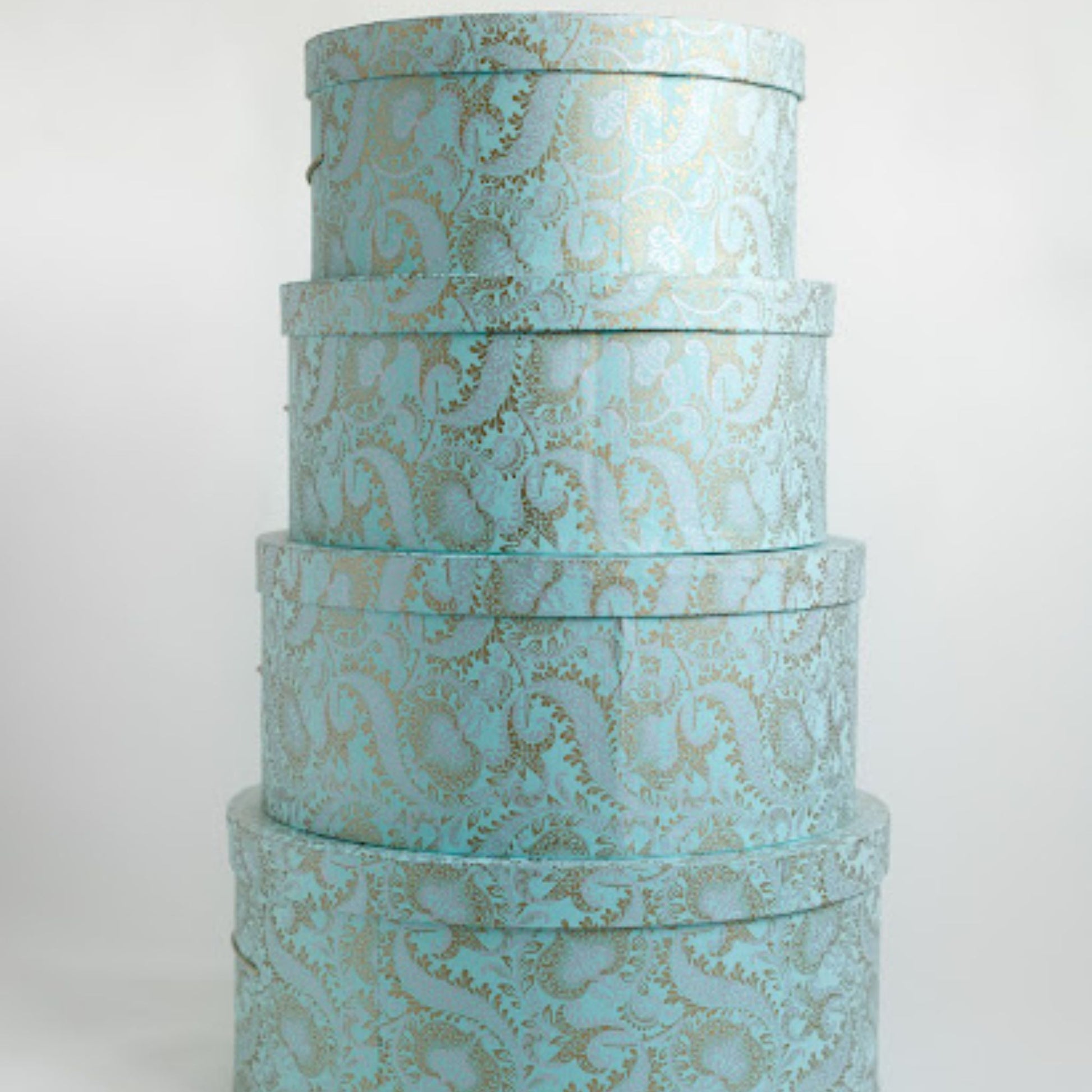 Teal Hat Gift Boxes Medium size