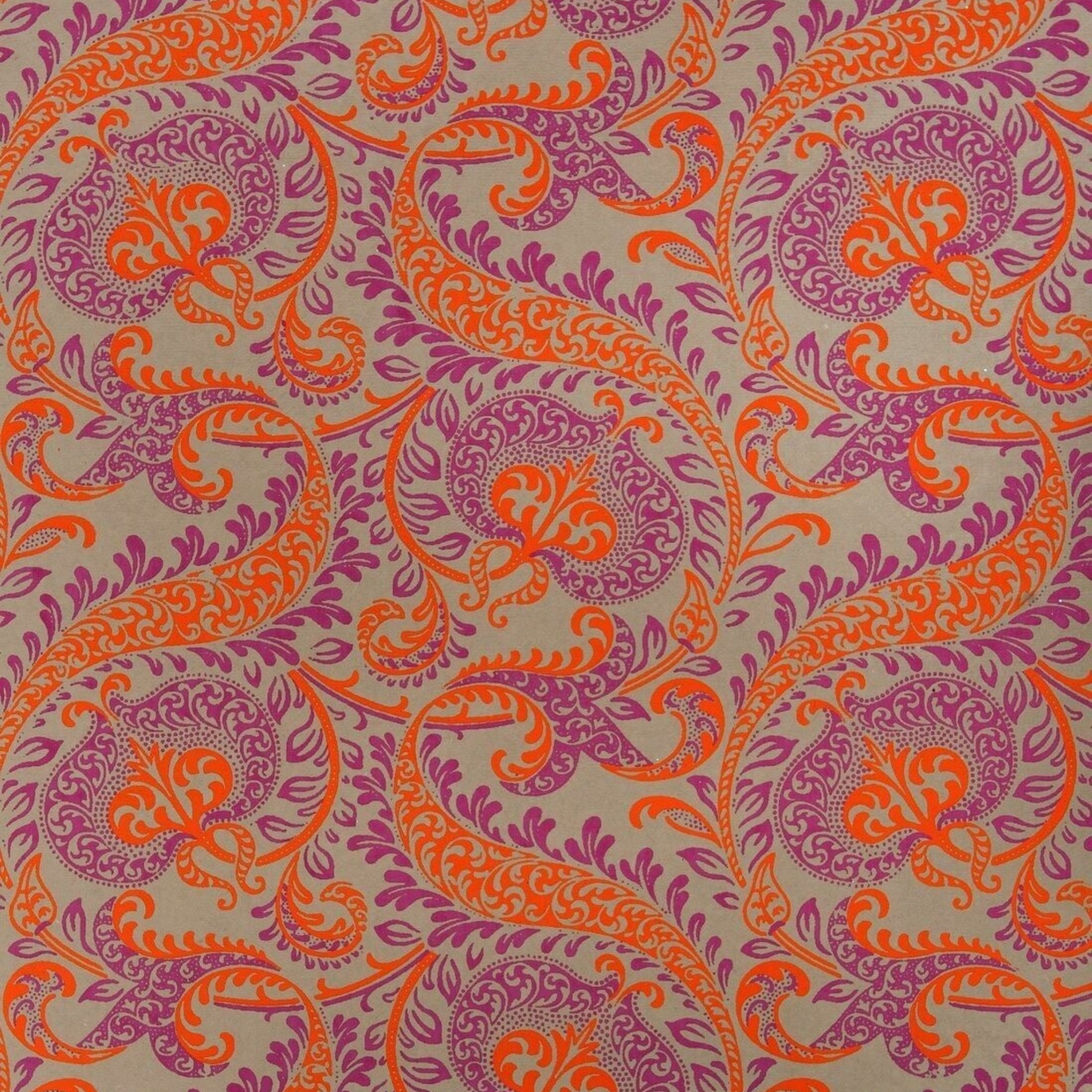 Opulent orange & Purple Luxury Gift Wrap