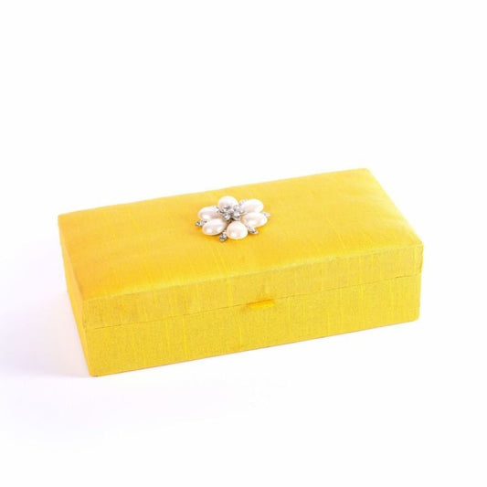 silk gift boxes yellow colour