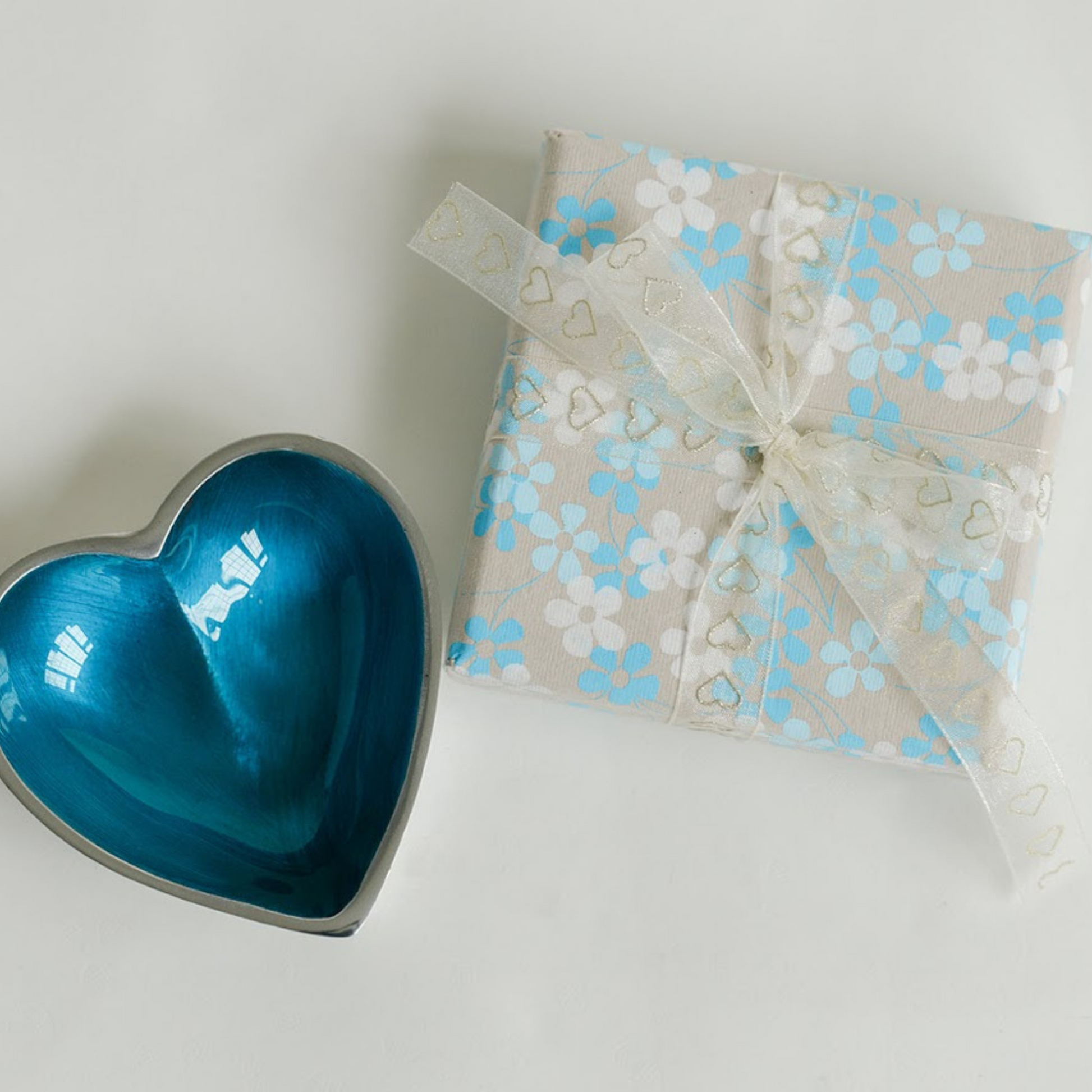 Blue Gift Box with Trinket Favour Box