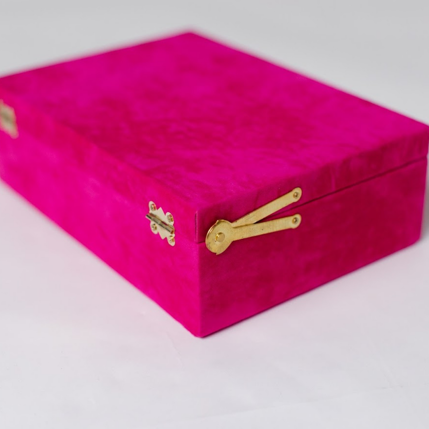 Suede luxury pink box