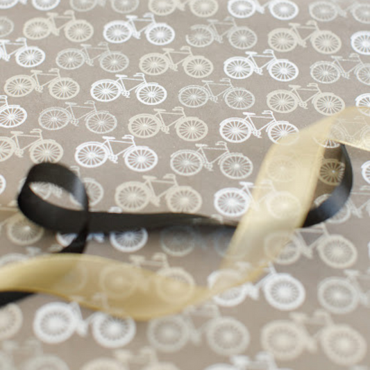 Luxury Grey Bike Handmade Gift Wrap