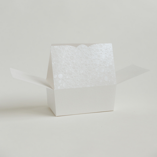 Pearl Ivory White  Empty Sweet Treat Box