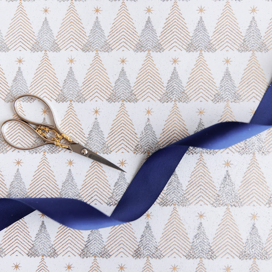 Christmas Tree Silver Luxury Gift Wrap