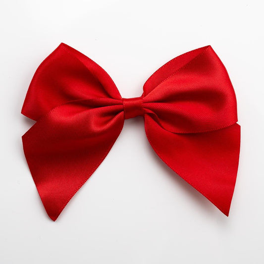 Red Satin Ribbon Bow 10cm